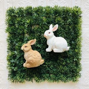 Mini Ceramic Bunnies 2 pc